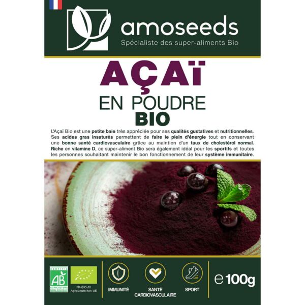 Açaï en Poudre Bio 100g – Image 4