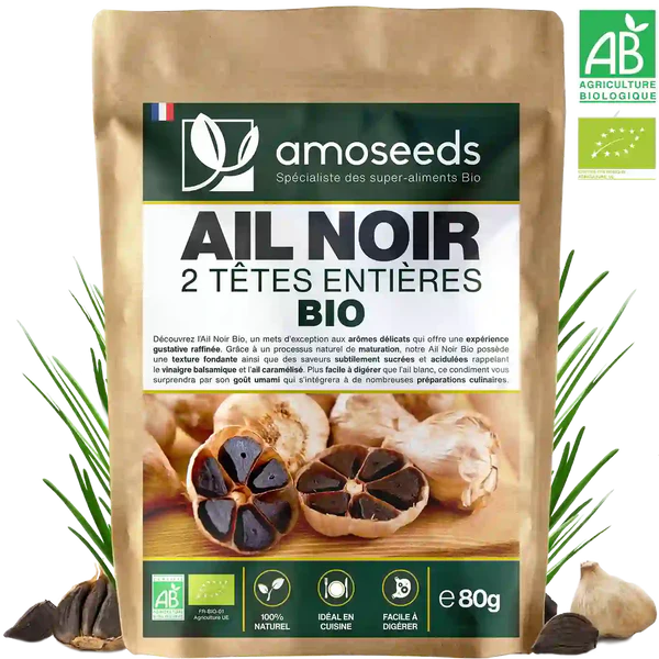 Gousses d'ail noir Bio