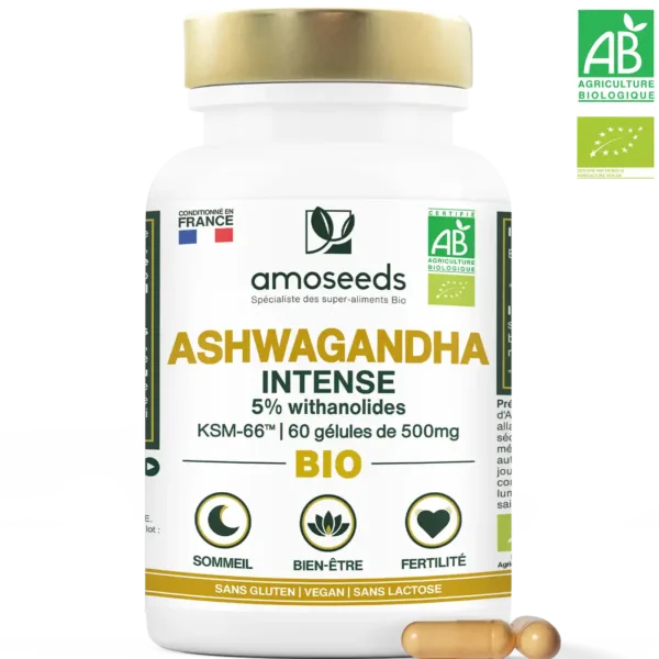Ashwagandha KSM-66™ Bio, 5% withanolides | 60 gélules