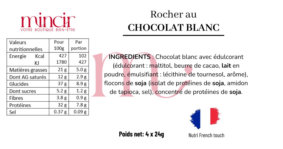 Boite de Rochers au chocolat blanc (4 sachets) – Image 3