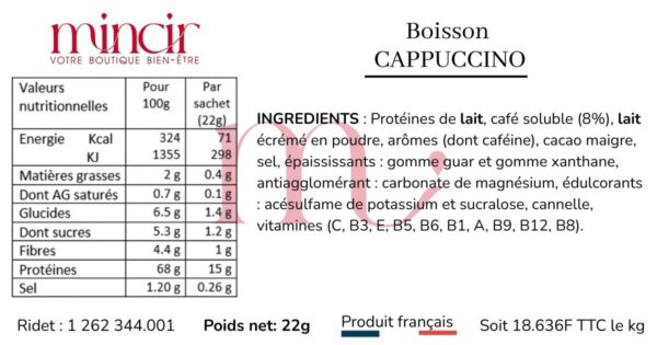 Sachet Boisson Cappuccino – Image 2