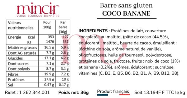 Barre Coco Banane | sans gluten – Image 2