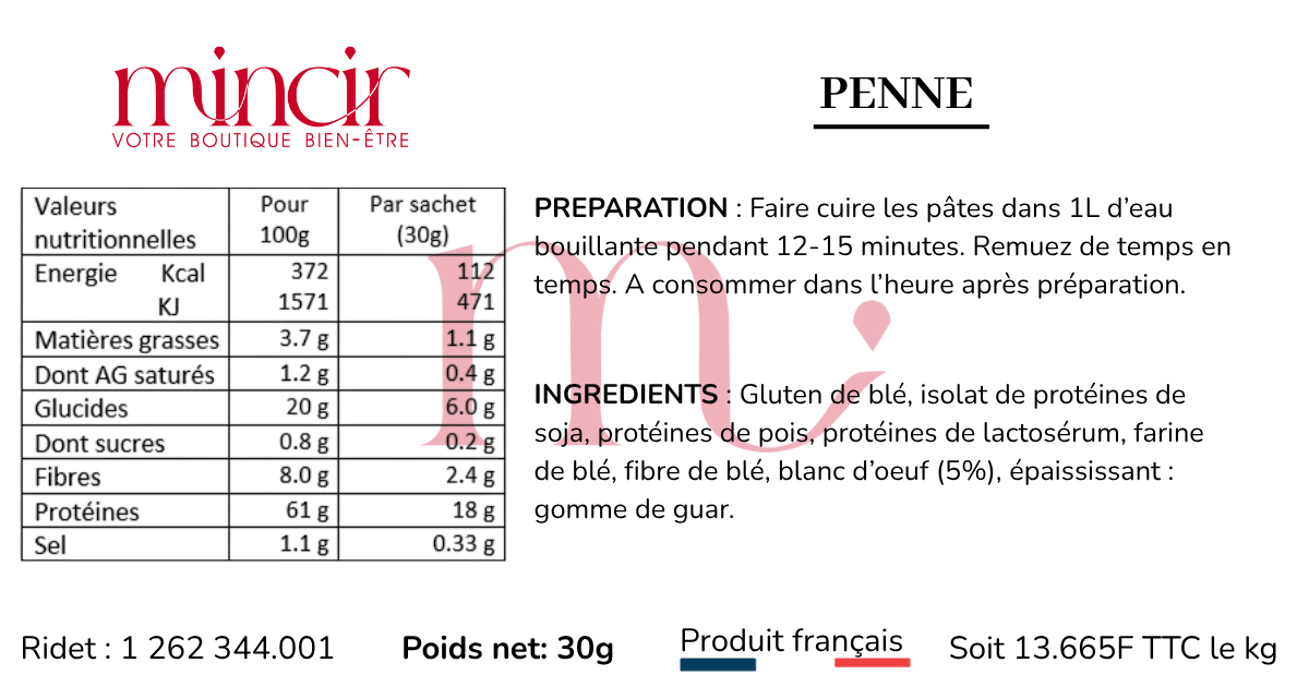 Sachet de Pâtes Penne – Image 2