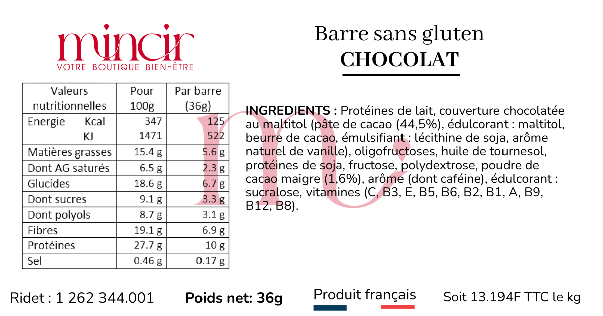 Barre Chocolat | sans gluten – Image 2