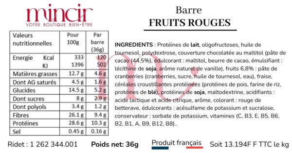 Barre soclé Fruits Rouges – Image 2
