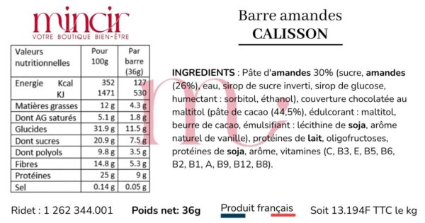 Barre amandes calisson – Image 2