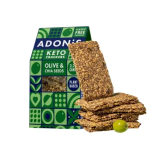 Crackers KETO saveur Olive/Graine de Chia