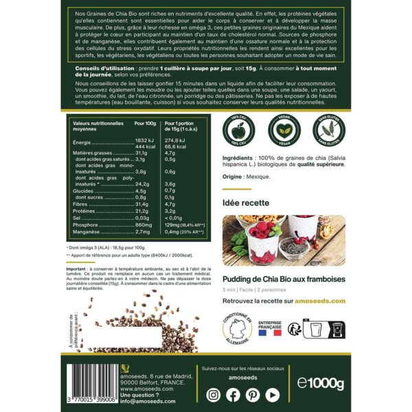 Graines de Chia Bio 200g – Image 5