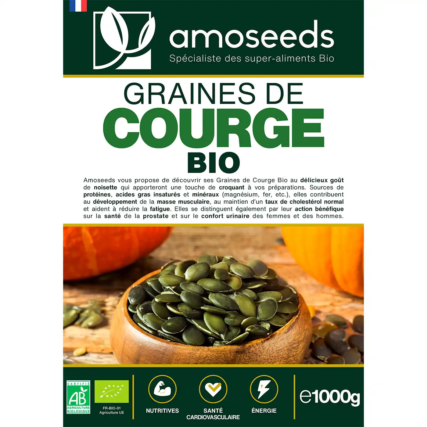 Graines de Courge Bio 1KG – Image 4