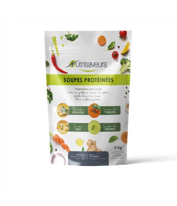 Assortiment de 8 soupes protéinées Nutrisaveurs