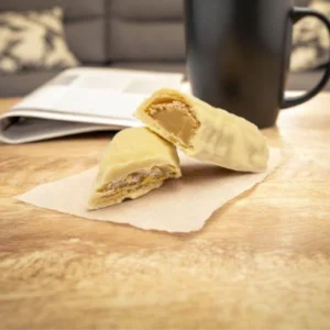 Barre chocolat blanc coeur noisette