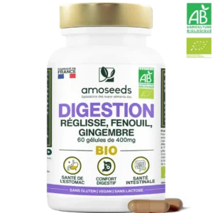 Complexe Digestion | Réglisse, Fenouil, Gingembre | 60 gélules