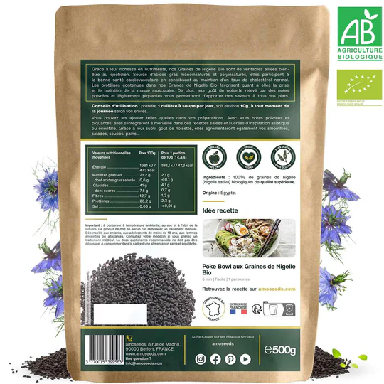 Graines de Nigelle Bio 500g – Image 6