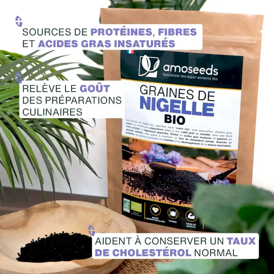 Graines de Nigelle Bio 500g – Image 2